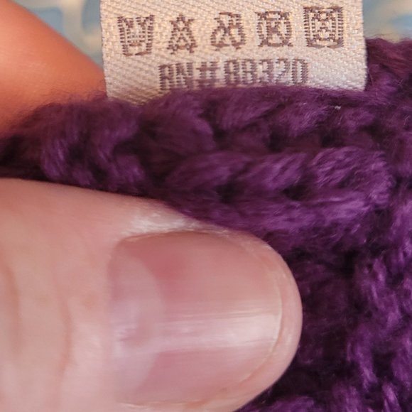 Like New... C.C (Cheveux Corp.) Women's Thick Soft Knit Beanie, Plum Purple - Picture 5 of 6
